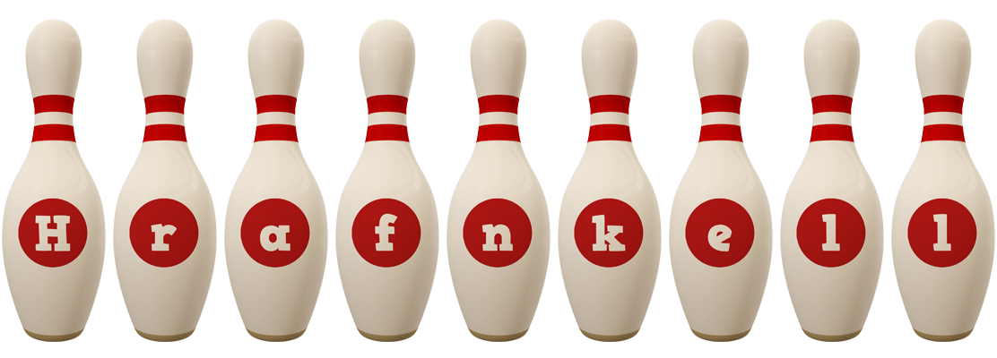 Hrafnkell bowling-pin logo