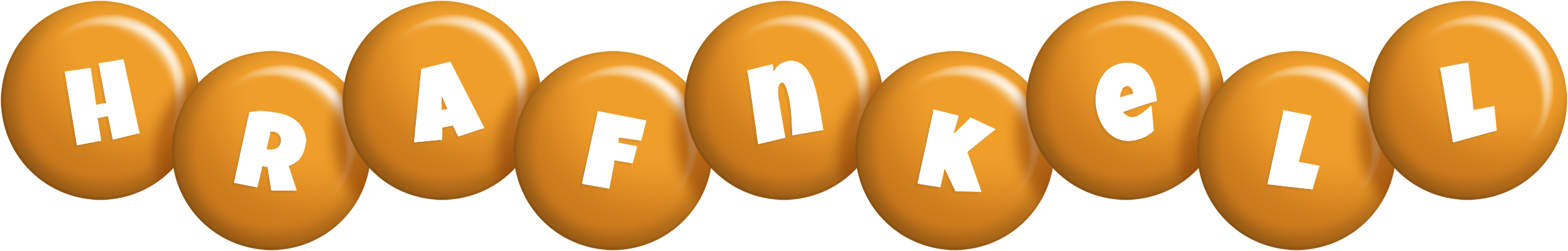 Hrafnkell candy-orange logo