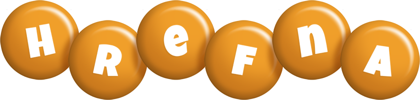 Hrefna candy-orange logo