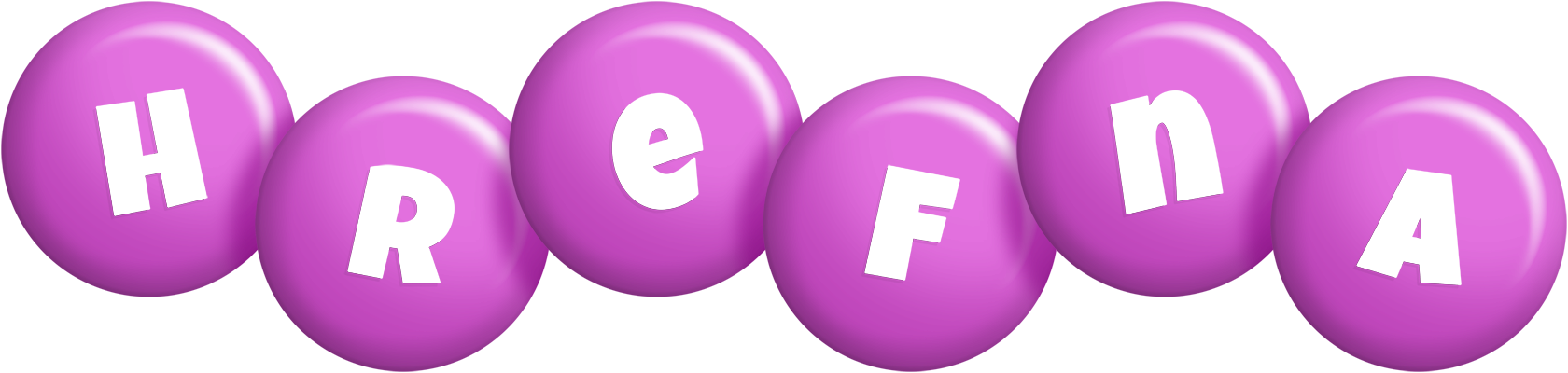 Hrefna candy-purple logo