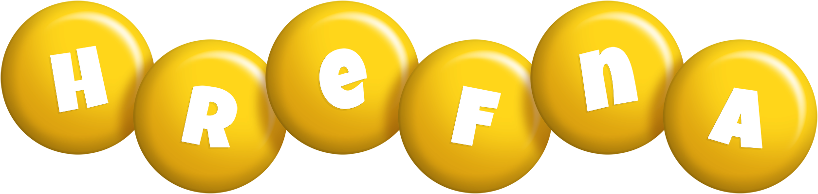 Hrefna candy-yellow logo