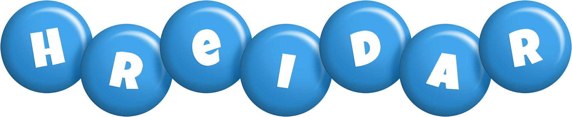 Hreidar candy-blue logo