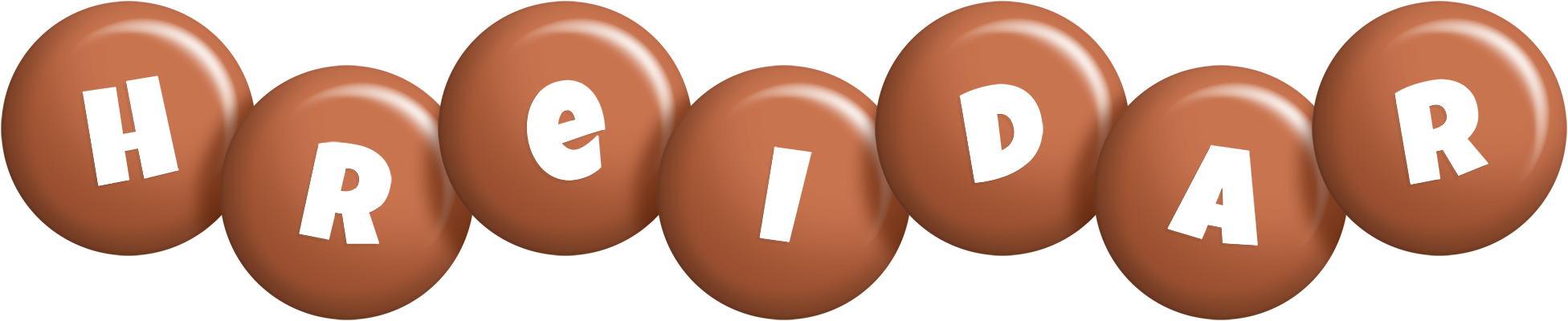 Hreidar candy-brown logo