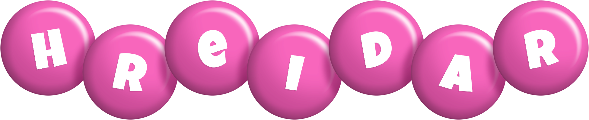 Hreidar candy-pink logo