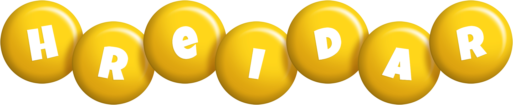 Hreidar candy-yellow logo