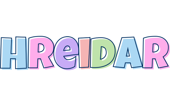 Hreidar pastel logo