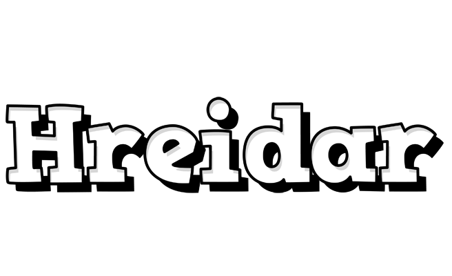 Hreidar snowing logo