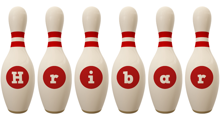 Hribar bowling-pin logo