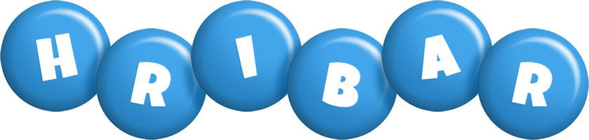 Hribar candy-blue logo