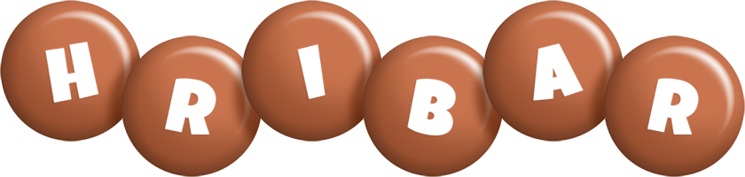 Hribar candy-brown logo