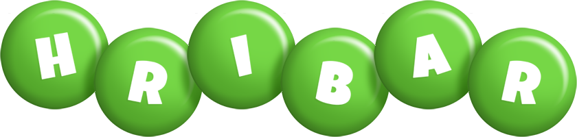 Hribar candy-green logo