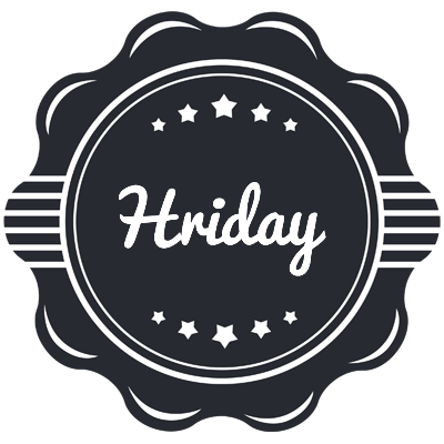 Hriday badge logo