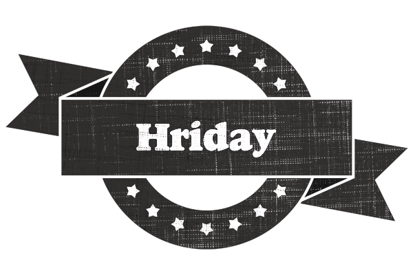 Hriday grunge logo