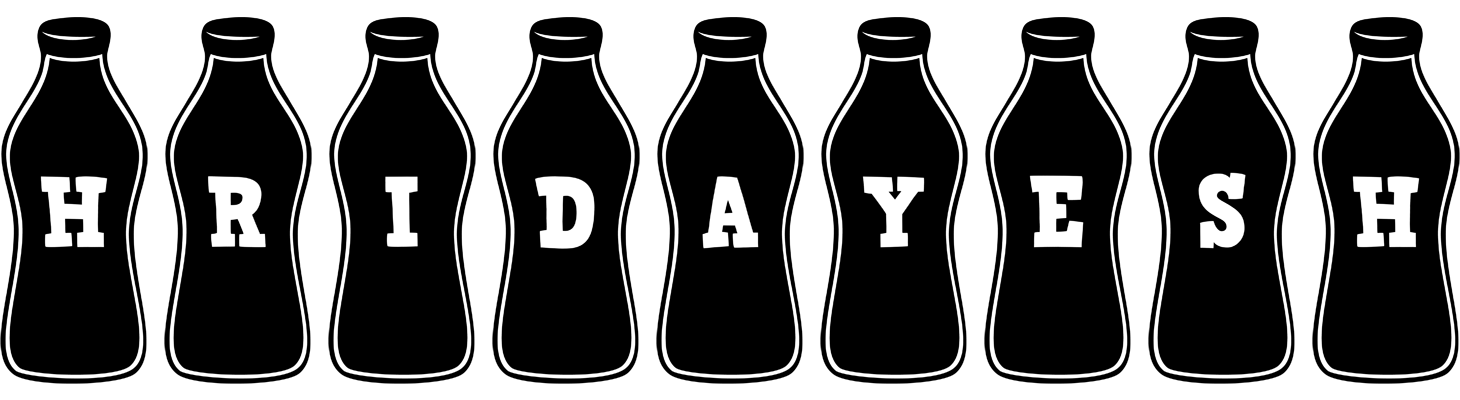 Hridayesh bottle logo
