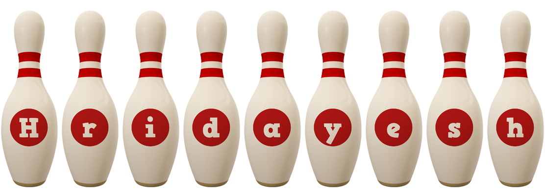 Hridayesh bowling-pin logo