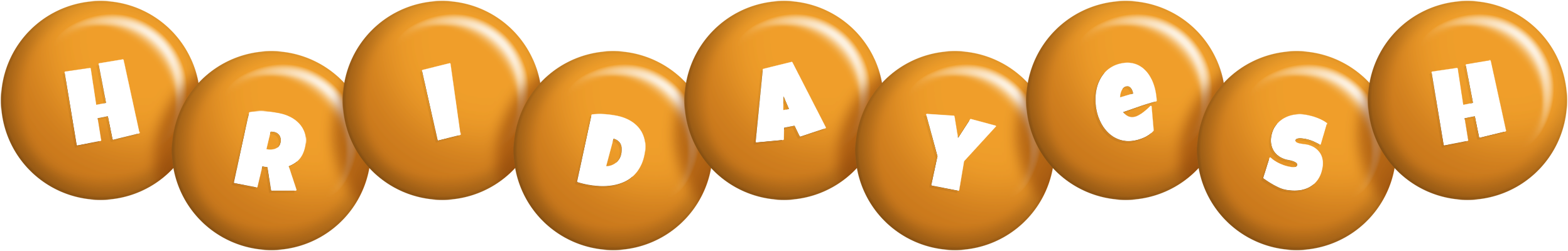 Hridayesh candy-orange logo