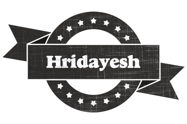 Hridayesh grunge logo
