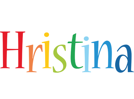 Hristina birthday logo