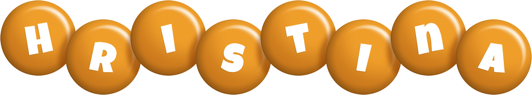 Hristina candy-orange logo