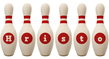 Hristo bowling-pin logo