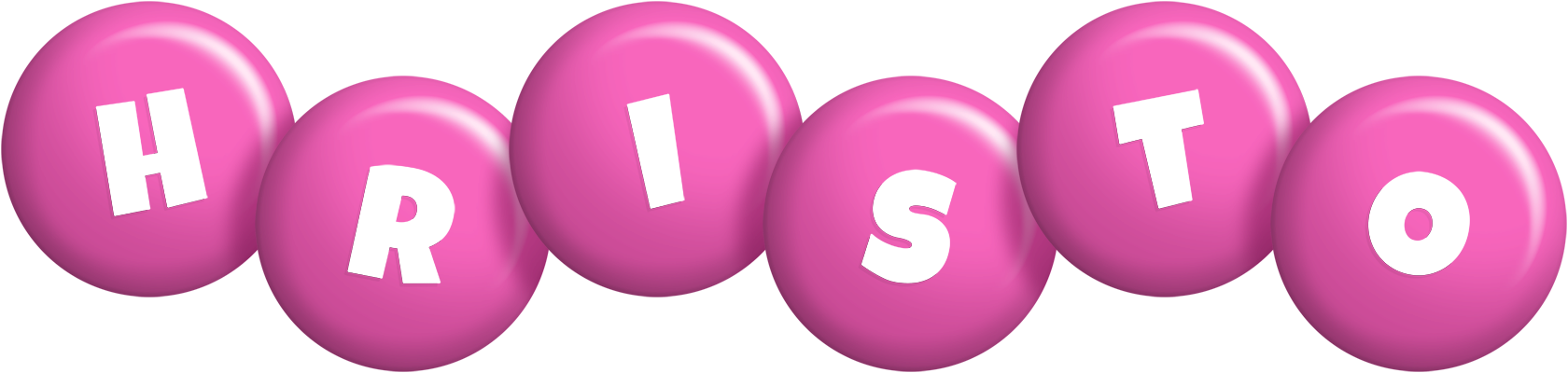 Hristo candy-pink logo