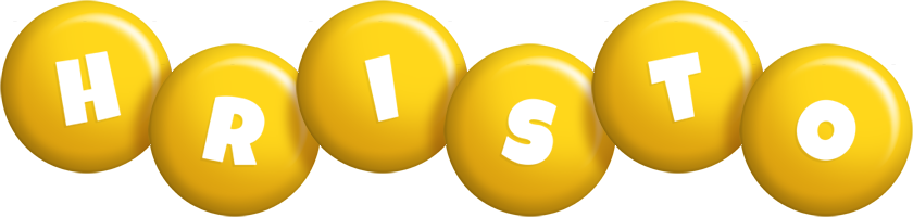 Hristo candy-yellow logo