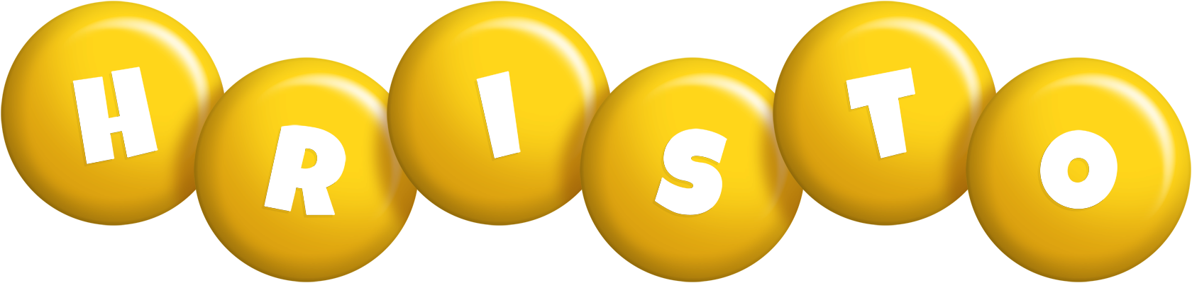 Hristo candy-yellow logo