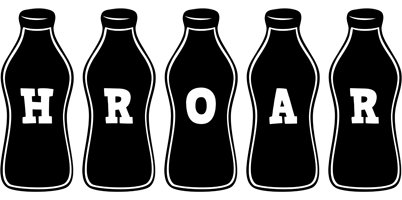 Hroar bottle logo