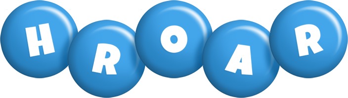 Hroar candy-blue logo