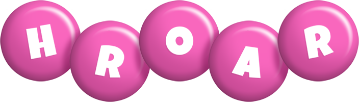 Hroar candy-pink logo