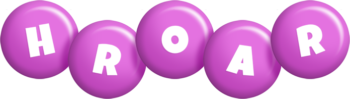 Hroar candy-purple logo