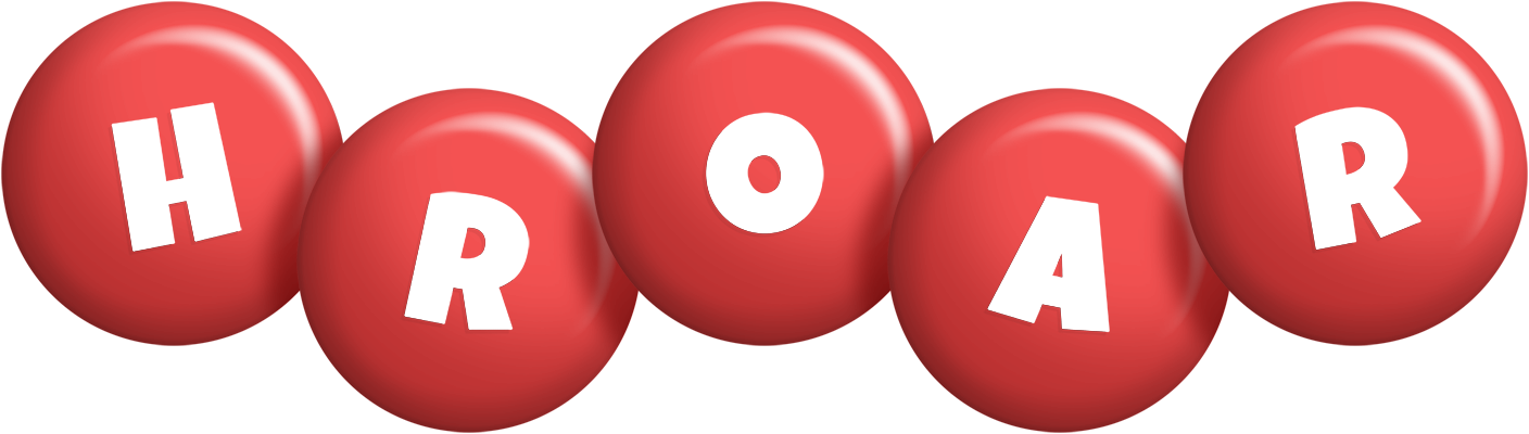 Hroar candy-red logo