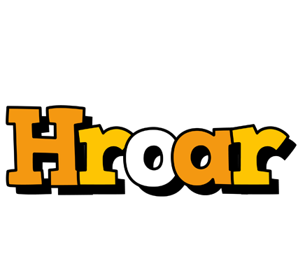 Hroar cartoon logo