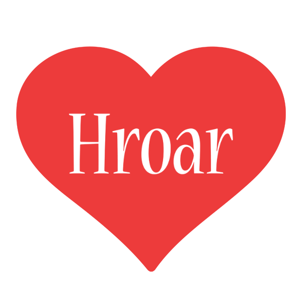 Hroar love logo