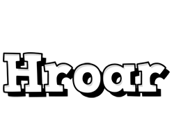 Hroar snowing logo