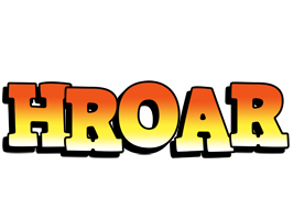 Hroar sunset logo