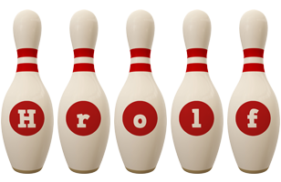 Hrolf bowling-pin logo