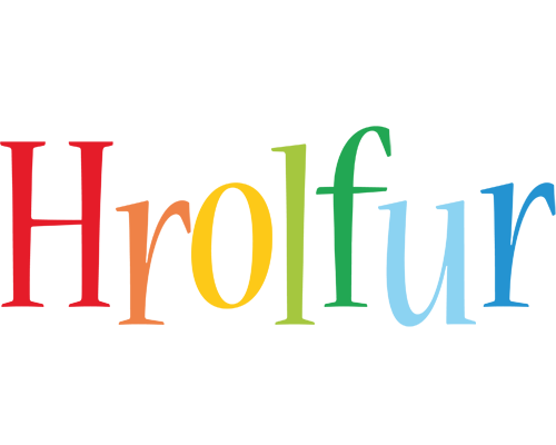 Hrolfur birthday logo