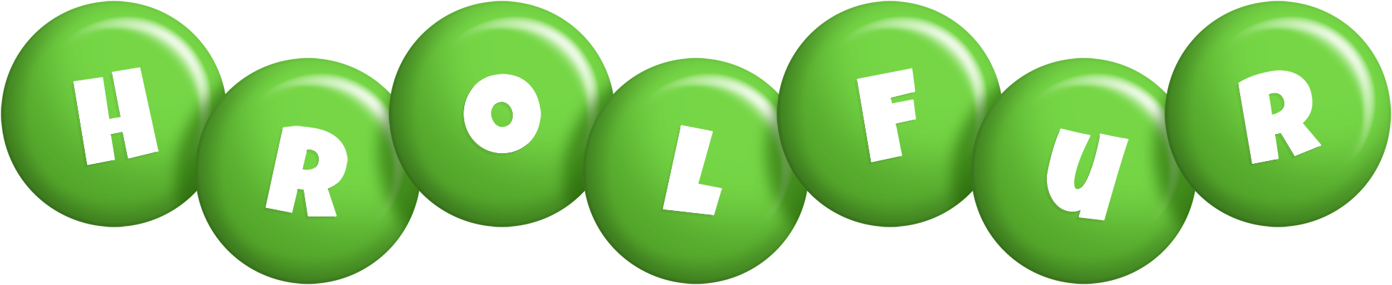 Hrolfur candy-green logo