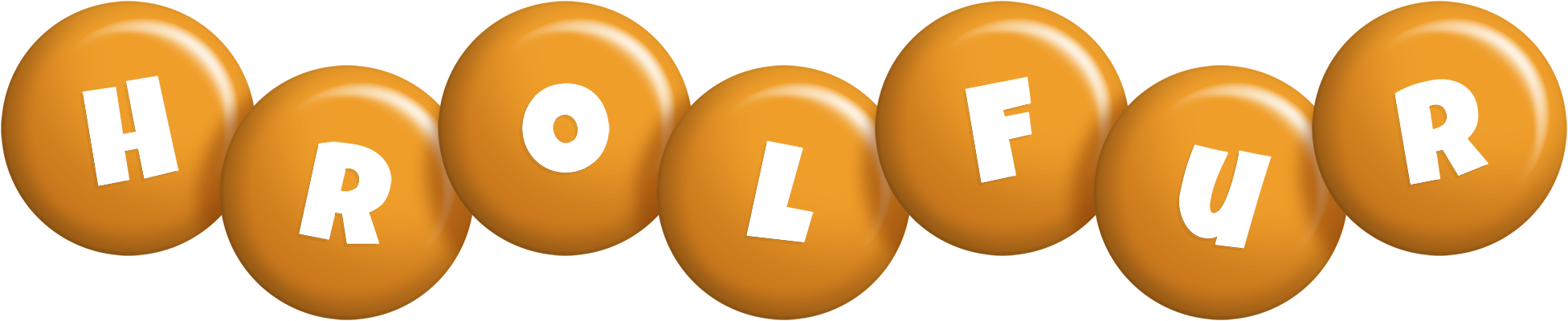 Hrolfur candy-orange logo