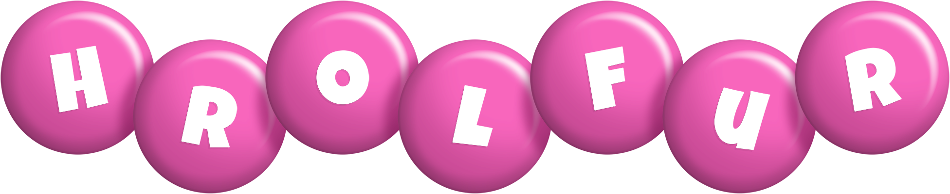 Hrolfur candy-pink logo
