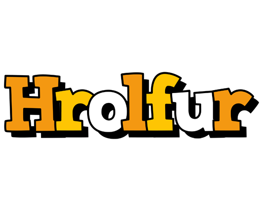 Hrolfur cartoon logo