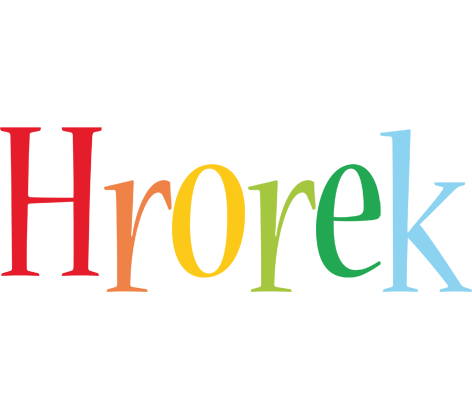 Hrorek birthday logo