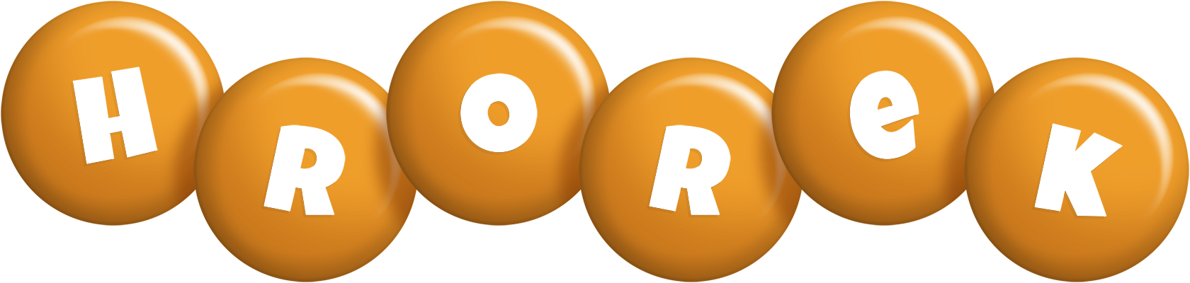 Hrorek candy-orange logo