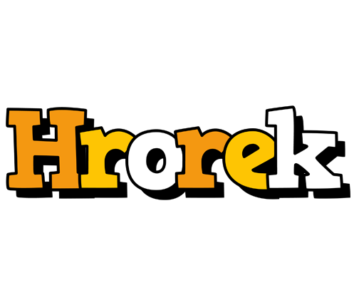 Hrorek cartoon logo