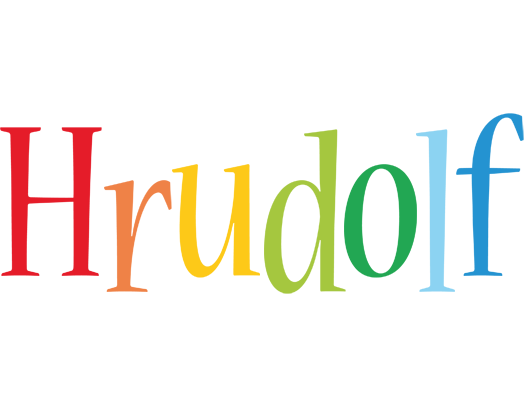 Hrudolf birthday logo