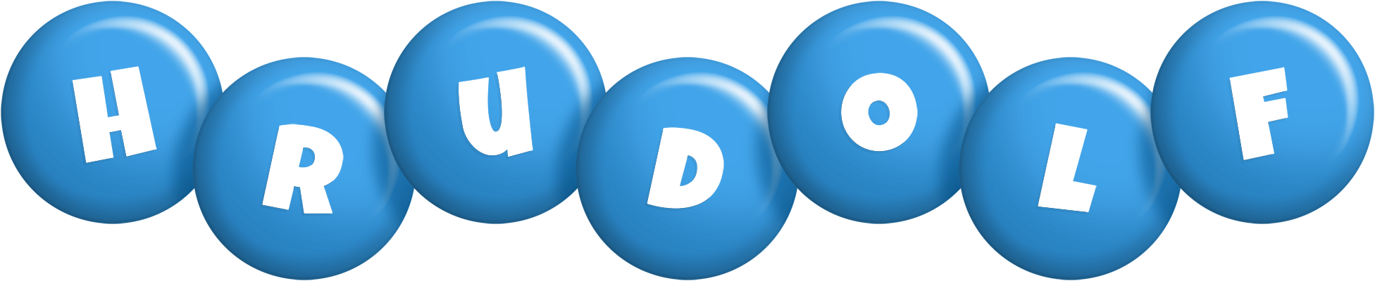 Hrudolf candy-blue logo