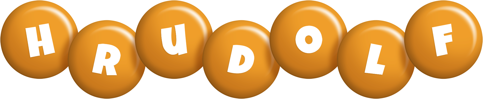 Hrudolf candy-orange logo