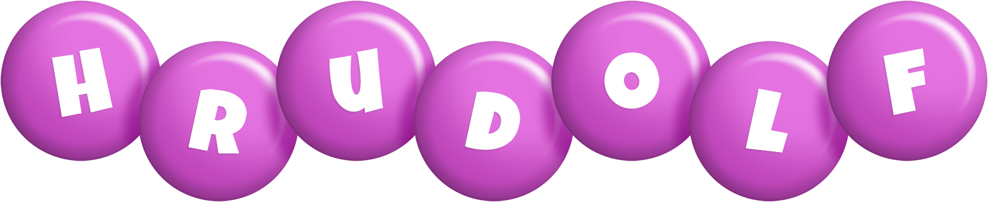 Hrudolf candy-purple logo