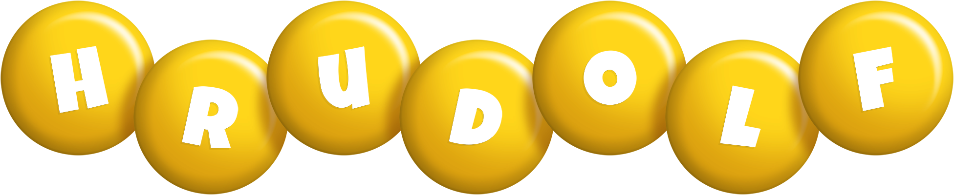 Hrudolf candy-yellow logo